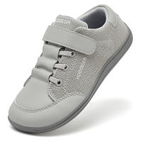 Zapatos De Tobillo Ancho Para Niños HOBIBEAR Zapatillas Minimalistas De Piel Sintética Y Malla Ligera Con Enganche Para Niños Y Niñas - details 11