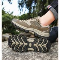 2025 zapatos de senderismo para hombre y mujer, zapatillas de deporte de malla, zapatos de montaña transpirables a la moda para niño, zapatos de trabajo para primavera, otoño y verano, Trekking al aire libre - details 28