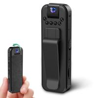 Mini cámara corporal HD 1080P Grabadora de vídeo portátil con 180 °   Videocámara portátil con lente giratoria y cámara corporal de policía de visión nocturna para deporte/entrega/viajes/aplicación de la ley con 128GB - details 5