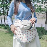 Bolso de hombro grande para mascotas, bolsa de lona de peluche para gatos y perros pequeños, mochila para mascotas - details 0