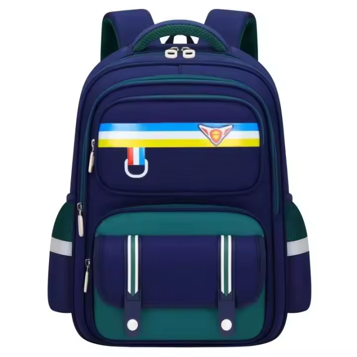 Nueva tendencia: estudiante ligero y de gran capacidad con protección de cresta, mochila multicapa fácil de almacenar - 1