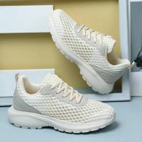 Zapatillas de deporte de moda de las mujeres ahuecadas hacia afuera ultra ligeras grandes de malla transpirable zapatos casuales de los zapatos de las mujeres - details 59