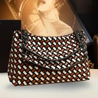 Elegante Bolso de Hombro para Mujer Gran Capacidad, Cierre de Cremallera, Correa Cadena, Diseño Sofisticado, Correas Resistentes Bolso Casual y Formal en Negro/Marrón - details 5