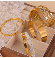 Kit de pulsera de diseño cuadriculado Pulsera de moda de Maple inoxidable surrounded para mujer Shining surface vintage Joyería de lujo - details 7