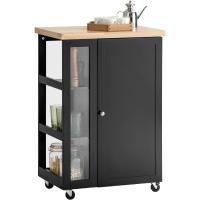 Carrito Auxiliar de Cocina Tres estantes y una Puerta 60x40x90cm Blanco FKW75-WN ES - details 9