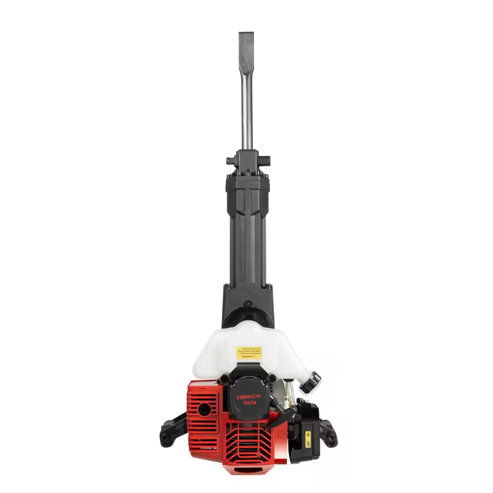 Martillo de demolición de 52 cc, taladro para hormigón con 2 cinceles, accionado por gas, 1900 W, 6500 rpm, para ranurado en el suelo, rotura de rocas, perforación de paredes y demolición de hormigón - 1