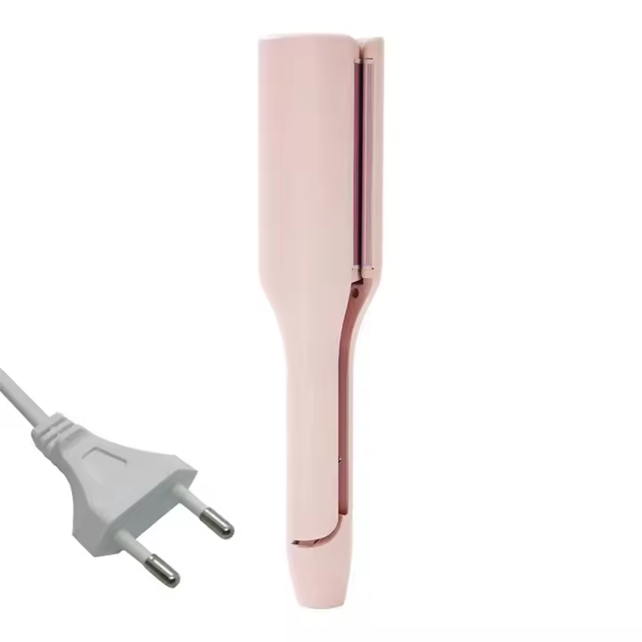Plancha rizadora de pelo de onda profunda, rizador de pelo de 32mm, 4 temperaturas ajustables, calentamiento rápido, varita estilizadora de hierro, enchufe europeo, B - 1