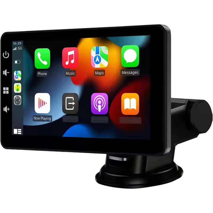 Pantalla Tactil, Mirror Link - Carplay Pantalla para Coche con Control de Asistencia por Voz/Sin Instalacion - 1