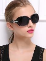 Gafas de sol polarizadas para mujer UV400, gafas con montura de mariposa de diamante Retro, ropa de moda, gafas de protección solar, gafas de sol de viaje para mujer - details 1