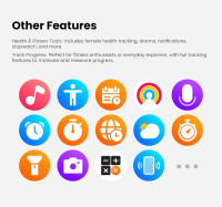Relojes inteligentes mujer Bluetooth Fitness deporte hombre GPS reloj - details 12