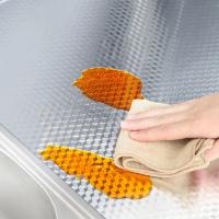 Adhesivo autoadhesivo a prueba de aceite para cocina moderna de 300cm, papel de aluminio, pegatina autoadhesiva para pared para armario de cocina, papel tapiz DIY - details 2