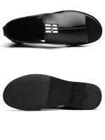 Sandalias romanas de cuero con punta abierta, transpirables y huecas para hombre, de verano 2025, con suela suave y superficie suave. - details 5