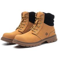Botas de Seguridad para Hombres Cuero de Microfibra Impermeables Anti-Afilado - details 1