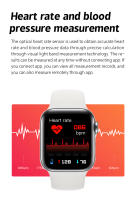 Reloj inteligente I7 Pro Max, dispositivo con Bluetooth, llamadas, detección de frecuencia cardíaca, modo silencioso, consumo de energía ultrabajo - details 5