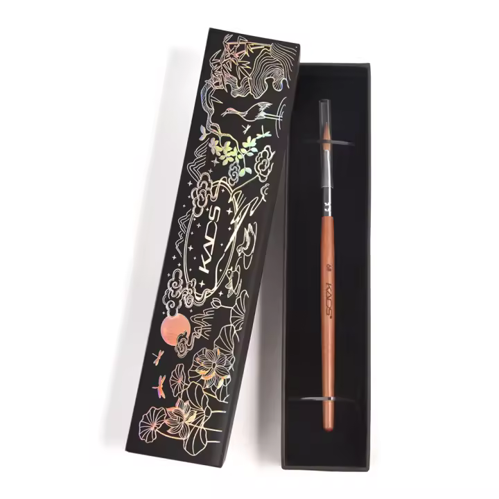 Brocha de Uñas Profesional KADS Kolinsky de Acrílico con Mango de Madera Estilo Chino Regalo en Estuche Tamaño 6-18# Manicura Kit y Accesorios - 1