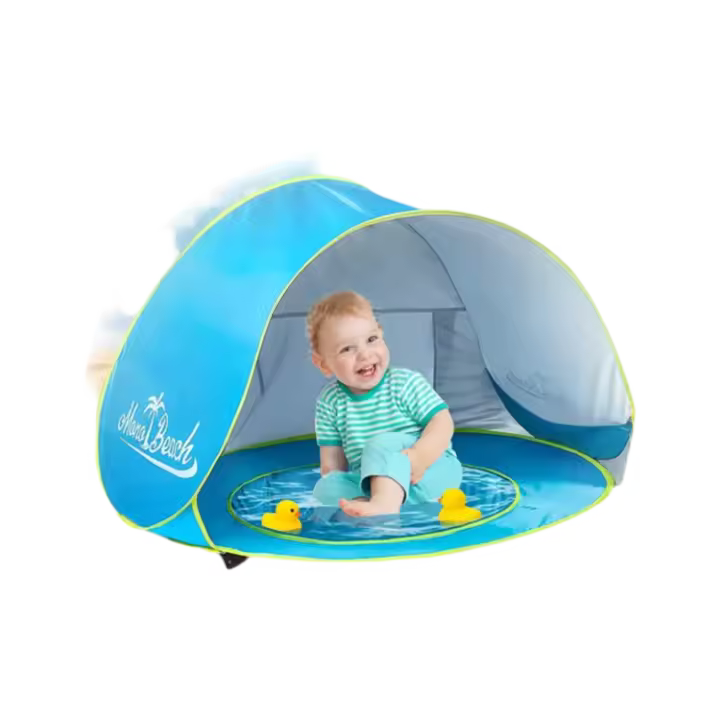 Tienda de playa para bebés, refugio solar con protección UV, juguetes infantiles para exteriores, casa de juegos, juguetes para niños - 1