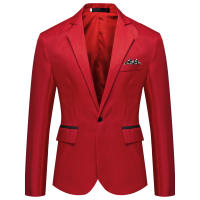 Chaqueta de traje para hombre, abrigo deportivo ajustado - details 13