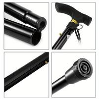 Bastones de Trekking plegables antigolpes ligeros para hombres y mujeres, perfectos para acampar al aire libre, senderismo y escalada - details 4