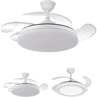 Ventilador de Techo LED con Temporizador 3500-4000-6500K, 6 Velocidades, Aspas retráctiles |   (Blanco) - details 16