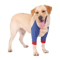 Práctica funda de recuperación para perros transpirable, envoltura de codo suave de algodón para cachorros, Protector de codo ajustable antilamer para perros, pata delantera - details 6