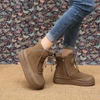 Botas cortas y tobilleras de suela gruesa cómodas para caminar al aire libre para mujer con logo de Dropshipping invierno nieve - details 3