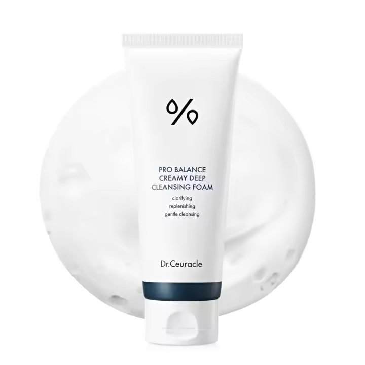 Dr.Ceuracle Pro Espuma de limpieza profunda cremosa (150 ml / 5,07 fl. oz.) - Limpiador facial hidratante diario coreano con 6 probióticos para - 1