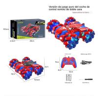Coche teledirigido para Niños, 2,4G, con Luces, Diseño de Tiburón y Dinosaurio, 360 Grados y Acrobacias Todo Terreno - details 14