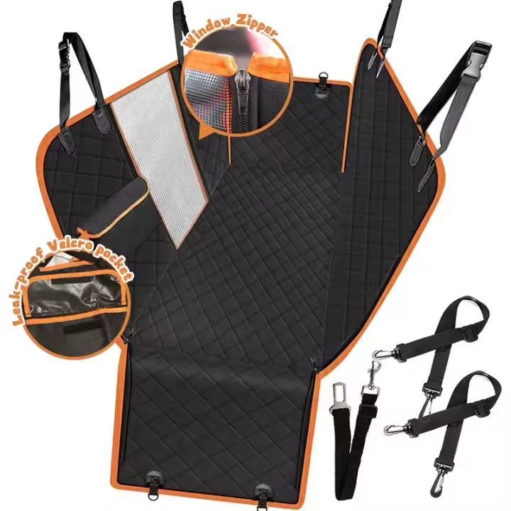 Funda impermeable para el asiento del coche, hamaca de viaje para perros, protector del asiento trasero del coche - 1