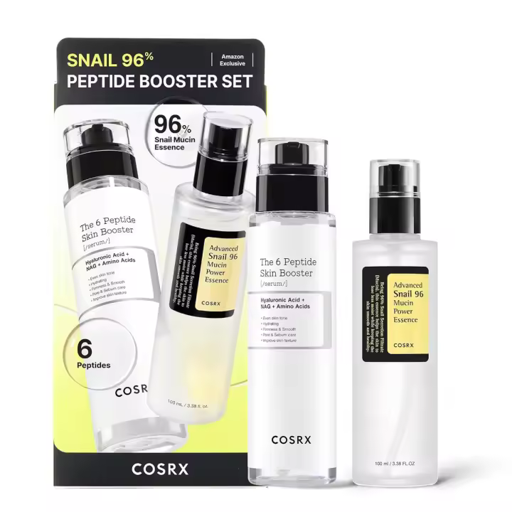 COSRX 96% Peptide Booster Set exclusivo: cuidado coreano, juegos de regalo, juegos de cuidado de la piel para mujeres, suero avanzado de mucina de caracol, cara - 1