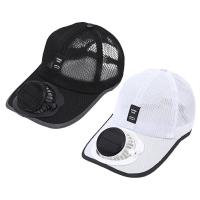 Sombrero transpirable con sombrero solar para protección solar al aire libre, ventilador recargable por USB, gorras de béisbol, protector solar de verano, 1 ud. - details 0
