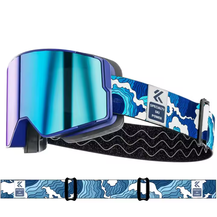 Gafas de Nieve Photochromáticas KAPVOE Máscara de Esquí y Snowboard con Lente Anti-Niebla UV400 para Hombres y Mujeres Gafas de Sol Deportivas y al Aire Libre - 1