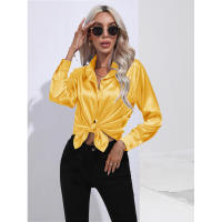 Camisa de satén para mujer, blusa de manga larga, nuevo estilo primavera/verano, ropa de mujer - details 13