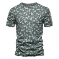 Novedad de verano, camiseta estampada, camisa de fondo para hombre con cuello redondo a la moda, top informal para hombre - details 7