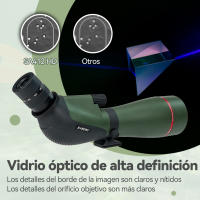 SVBONY SA412 Telescopio terrestre HD FMC de 20-60x 80 mm con trípode de mesa ajustable - details 1