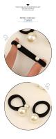Diadema de perlas de goma para mujer, accesorios de diadema elásticos para mujer, temperamento simple, diario, combina con todo - details 5