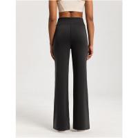 Pantalones de pierna recta sueltos con capa de aire lavados con arena, pantalones de yoga deportivos desnudos de cintura alta modales para mujer - details 21