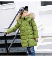 Chaqueta de Abrigo de Plumífera Invernal Nature Fur Abrigo Exterior Engrosado para Niños - details 17
