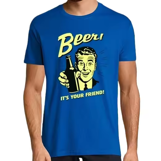 La cerveza es tu amigo Camisetas CERVEZA,Pack Regalo Camiseta Personalizada - 1