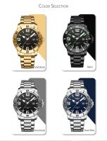 Reloj de negocios luminoso de primera marca con correa de acero inoxidable y movimiento de cuarzo analógico NIBOSI de lujo de primera calidad para hombre - details 4