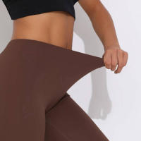 Hamidou-pantalones acampanados de Yoga para mujer, Leggings para Fitness, pantalones de cintura alta para levantar el trasero, pantalones de secado rápido para ciclismo y Fitness - details 7