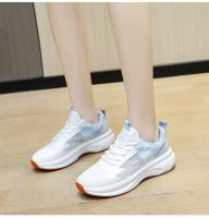 Zapatillas de deporte para mujer Suela gruesa Zapatillas de correr ligeras Flyknit transpirables de moda - details 8