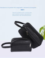 Cartera retro de cuero PU para hombre, cartera de moda de negocios para mujer con tarjetero, bolsos para teléfono móvil y viaje - details 2