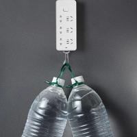 Soporte de enchufe autoadhesivo, soporte de pared sin perforar, soporte de regleta de plástico extraíble para sala de estar - details 2
