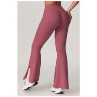 Pantalones acampanados de cintura alta para mujer, pantalones acampanados elásticos para gimnasio, ropa deportiva, botas cortas, mallas de Yoga - details 4