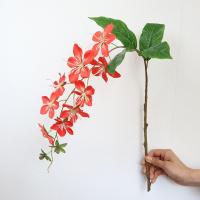 Simulación de 9 cabezas de jazmín colorido como jazmín Artificial Real, modelo de paisaje, flores colgantes, suministros de fiesta de cumpleaños - details 20