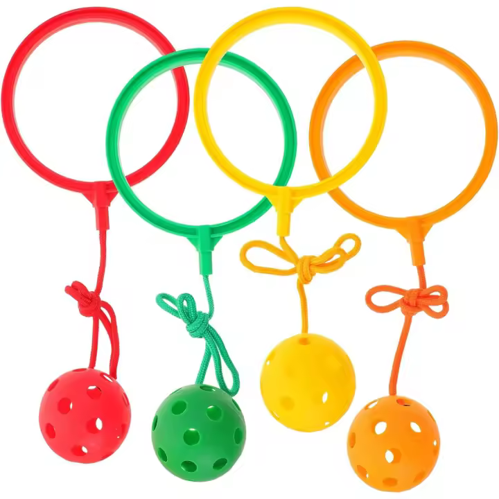 Entersports Juego de Cuerda Saltarina Colorida 4 Pcs para Niños, Juego de Deportes y Fitness para Niño y Niña - 1