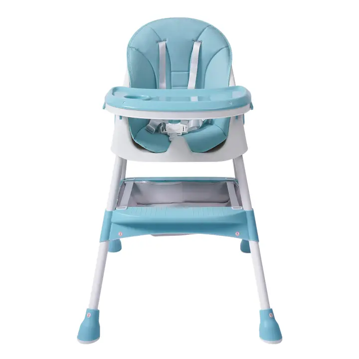 Silla alta 2 en 1 para bebés y niños pequeños, juego de cubiertos, fácil de montar - 1