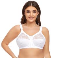 Sujetador de encaje Sexy para mujer, minimizador de realce de figura completa, sujetador de pecho grande inalámbrico de talla grande 36 38 40 42 44 46 48 50 B C D E - details 8