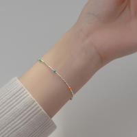 Pulsera de Cuenta Coloridas Énicas para Mujeres Plata 925 Joyería Fina de Plata Esterlina La Monada - details 4