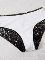 Conjunto de Bikini con Push-up para mujer, traje de baño Sexy, ropa de playa para mujer, bañador con estampado de estrellas - details 6